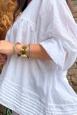 Prairie Pintuck Cotton Smock White